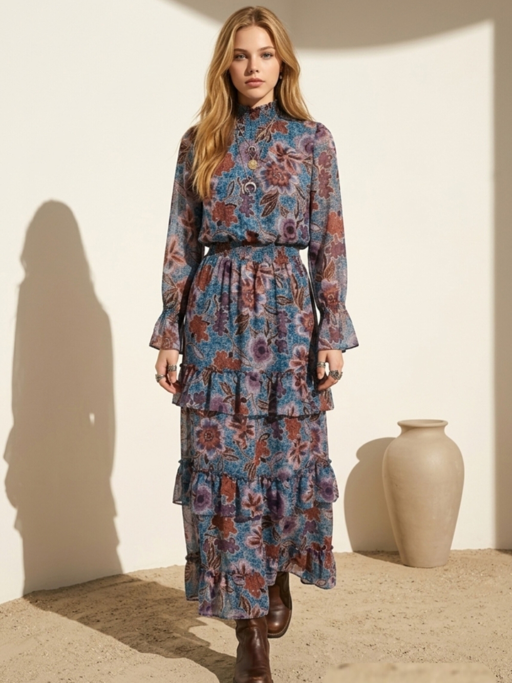 MISA Los Angeles Bethany Floral Maxi Dress